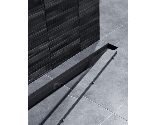 Душевой лоток TIMO Drain System 600 с двусторонней панелью "plate" под плитку, Чёрный (DS230206/03) Душевой лоток TIMO Drain System 600 с двусторонней панелью "plate" под плитку, Чёрный (DS230206/03)