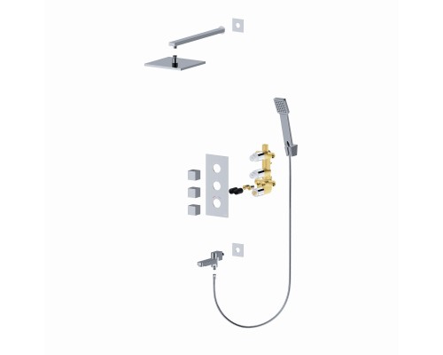Душевая система Timo Tetra-thermo 3-х режимная с термостатом (SX-0199/00SM chrome) Душевая система Timo Tetra-thermo 3-х режимная с термостатом (SX-0199/00SM chrome)