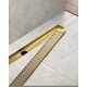 Душевой лоток TIMO Drain System 900 с вставкой "lines", Золото матовое (DS230109/17)