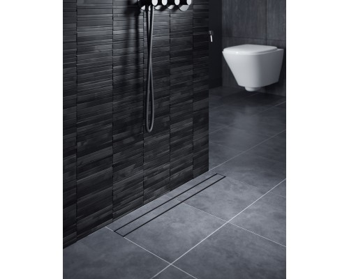 Душевой лоток TIMO Drain System 600 с двусторонней панелью "plate" под плитку, Чёрный (DS230206/03) Душевой лоток TIMO Drain System 600 с двусторонней панелью "plate" под плитку, Чёрный (DS230206/03)
