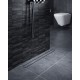Душевой лоток TIMO Drain System 600 с двусторонней панелью "plate" под плитку, Чёрный (DS230206/03)