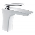 Смеситель для раковины Timo Helmi (4061/00-16F chrome/white) Смеситель для раковины Timo Helmi (4061/00-16F chrome/white)