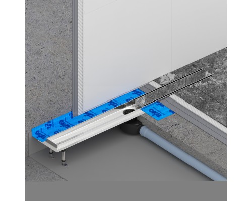 Душевой лоток TIMO Drain System 600 с двусторонней панелью "plate" под плитку, Хром (DS230206/00) Душевой лоток TIMO Drain System 600 с двусторонней панелью "plate" под плитку, Хром (DS230206/00)