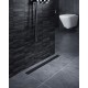 Душевой лоток TIMO Drain System 600 с вставкой "lines", Чёрный (DS230106/03)