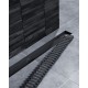 Душевой лоток TIMO Drain System 600 с вставкой "lines", Чёрный (DS230106/03)