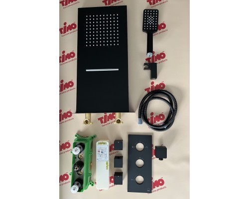 Душевая система встроенная с термостатом Timo Petruma (SX-5039/03SM) черный Душевая система встроенная с термостатом Timo Petruma (SX-5039/03SM) черный