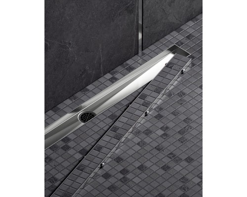 Душевой лоток TIMO Drain System 600 с двусторонней панелью "plate" под плитку, Хром (DS230206/00) Душевой лоток TIMO Drain System 600 с двусторонней панелью "plate" под плитку, Хром (DS230206/00)