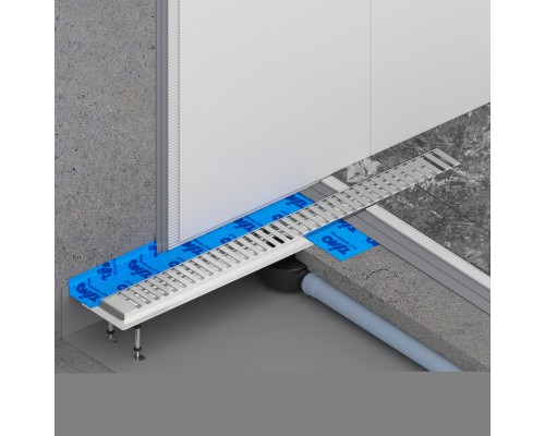 Душевой лоток TIMO Drain System 700 с вставкой "lines", Хром (DS230107/00) Душевой лоток TIMO Drain System 700 с вставкой "lines", Хром (DS230107/00)