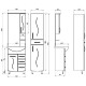 Зеркальный шкаф 56x106,6 см белый ASB-Mebel Грета