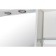 Зеркальный шкаф 65x80 см белый ясень R ASB-Mebel Альфа