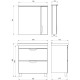 Зеркальный шкаф 77,8x78,1 см белый ASB-Mebel Миранда