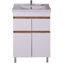 Тумба с раковиной белый/дуб золотой 60,5 см ASB-Mebel Марко