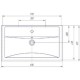 Тумба с раковиной светлый орех 81 см ASB-Mebel Коста