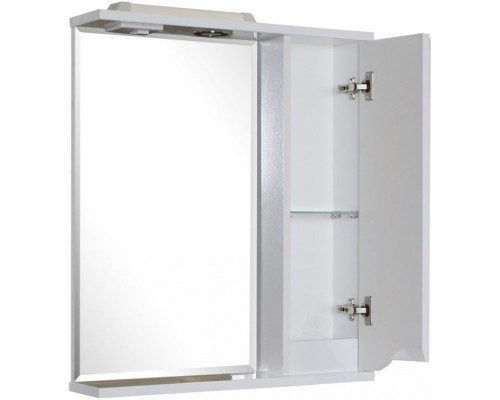Зеркальный шкаф 80x75 см белый R ASB-Mebel Бари