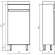 Тумба с раковиной белый 40 см ASB-Mebel Бари