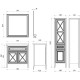 Тумба с раковиной бежевый матовый 81 см ASB-Woodline Монте