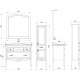 Зеркало 91,2x95 см белый серебряная патина ASB-Woodline Модерн 4627072676894