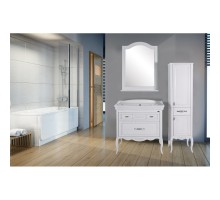 Комплект мебели белый серебряная патина 86 см ASB-Woodline Модерн