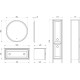 Зеркало 85x85 см ASB-Woodline Марика 4607947231915