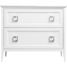 Тумба с раковиной белый матовый 107,5 см ASB-Woodline Рома