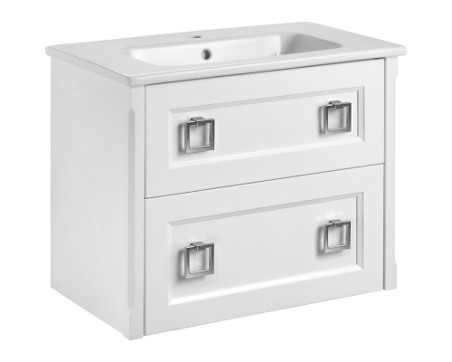 Комплект мебели белый матовый 77,6 см ASB-Woodline Рома 4607947232097 + 27654 + 4607947231755