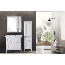 Комплект мебели белый серебряная патина 86 см ASB-Woodline Гранда