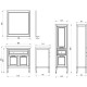 Комплект мебели серый 86 см с зеркалом ASB-Woodline Гранда