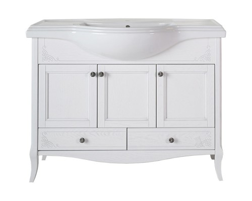 Комплект мебели белый серебряная патина 106,5 см ASB-Woodline Салерно