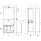 Зеркало 79x90,1 см антикварный орех ASB-Woodline Салерно 4627072675842