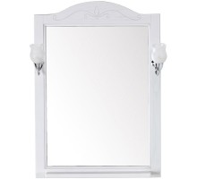 Зеркало 64x90,1 см белый серебряная патина ASB-Woodline Салерно 4627072675835