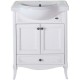 Комплект мебели белый серебряная патина 66 см ASB-Woodline Салерно