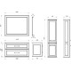 Зеркало 100x84 см белый серебряная патина ASB-Woodline Венеция 4607947232370