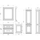 Тумба белый серебряная патина 68,8 см ASB-Woodline Венеция 4607947232332