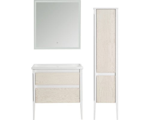 Комплект мебели белый матовый/бежевый 80,5 см ASB-Woodline Лорена