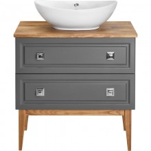 Тумба серый матовый 79 см ASB-Woodline Каталина 4607947232547