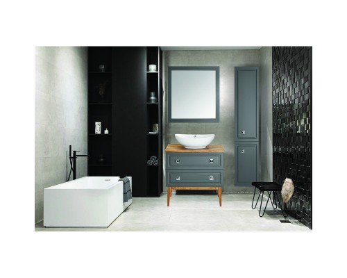 Комплект мебели серый матовый 79 см ASB-Woodline Каталина