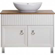 Тумба с раковиной слоновая кость 100 см ASB-Woodline Риола