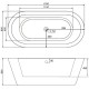 Акриловая ванна 170x80 см Abber AB9213