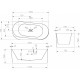 Акриловая ванна 150x75 см Abber AB9494-1.5