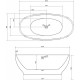 Акриловая ванна 165x80 см Abber AB9207MB