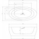 Акриловая ванна 185x91 см Abber AB9206