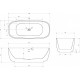 Акриловая ванна 170x75 см Abber AB9269