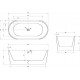 Акриловая ванна 170x80 см Abber AB9209MB