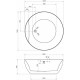 Акриловая ванна 150x150 см Abber AB9280