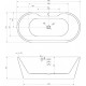 Акриловая ванна 160x80 см Abber AB9299-1.6