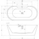 Акриловая ванна 170x80 см Abber AB9299-1.7