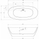Акриловая ванна 180x84 см Abber AB9205