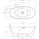 Акриловая ванна 165x80 см Abber AB9207