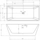 Акриловая ванна 170x80 см Abber AB9212-1.7