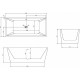 Акриловая ванна 150x80 см Abber AB9224-1.5